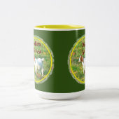 "Stubborn but Niedlich" (Ziegenfleisch) Zwei-Tonen Zweifarbige Tasse (Mittel)