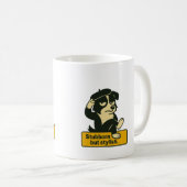 "Stubborn but Stylish" Tasse - Funny Border Collie (VorderseiteRechts)
