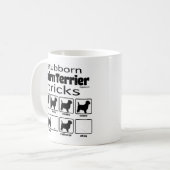 Stubborn Cairn Terrier Tricks Kaffeetasse (Vorderseite Links)
