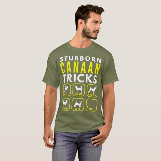 Stubborn Canaan Dog Tricks - Dogentraining T-Shirt (Vorne ganz)