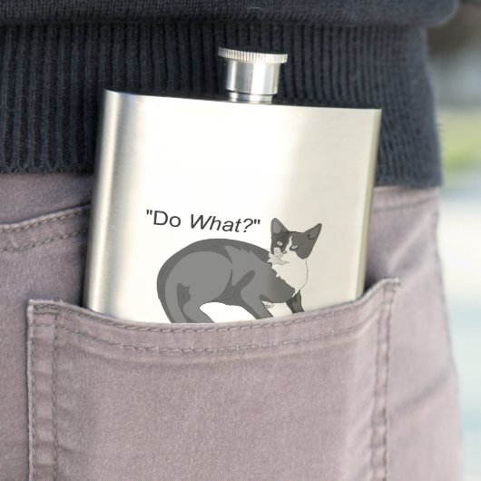 Stubborn Cat Flachmann (Beispiel)