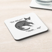 Stubborn Cat Getränkeuntersetzer (Linke Seite)