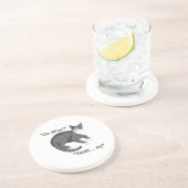 Stubborn Cat Getränkeuntersetzer (Seite)