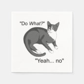 Stubborn Cat Serviette (Vorderseite)