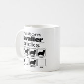 Stubborn Cavalier Tricks Kaffeetasse (Vorderseite Links)