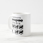 Stubborn Cavapoo Tricks Kaffeetasse (Vorderseite Links)