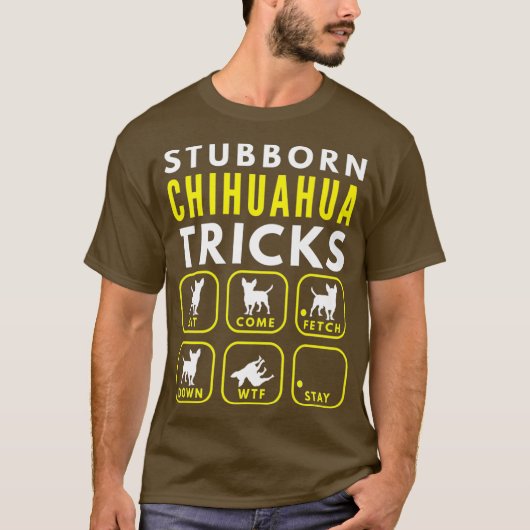 Stubborn Chihuahua Tricks - Hundetraining Premium T-Shirt (Vorderseite)