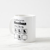 Stubborn Chihuahua Tricks Kaffeetasse (Vorderseite Links)