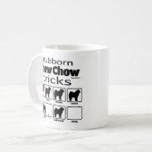 Stubborn Chow Chow Tricks Kaffeetasse (Vorderseite Links)