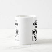 Stubborn Chow Chow Tricks Kaffeetasse (Mittel)