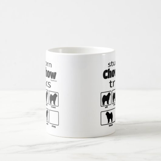 Stubborn Chow Chow Tricks Kaffeetasse (Mittel)