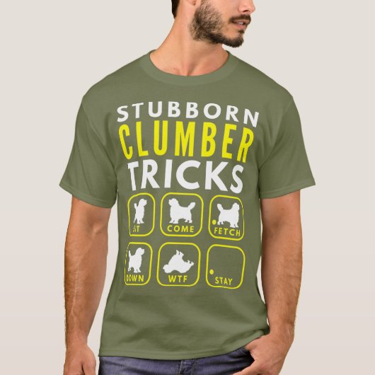 Stubborn Clumber Tricks - Hundetraining T-Shirt (Vorderseite)