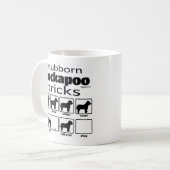 Stubborn Cockapoo Tricks Kaffeetasse (Vorderseite Links)