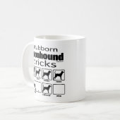 Stubborn Coonhound Tricks Kaffeetasse (Vorderseite Links)