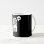 Stubborn Coton de Tulear Dog lustig Kaffeetasse (VorderseiteRechts)
