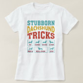 Stubborn-Dackel T-Shirt (Design vorne)