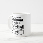 Stubborn-Dackel-Tricks Kaffeetasse (Vorderseite Links)
