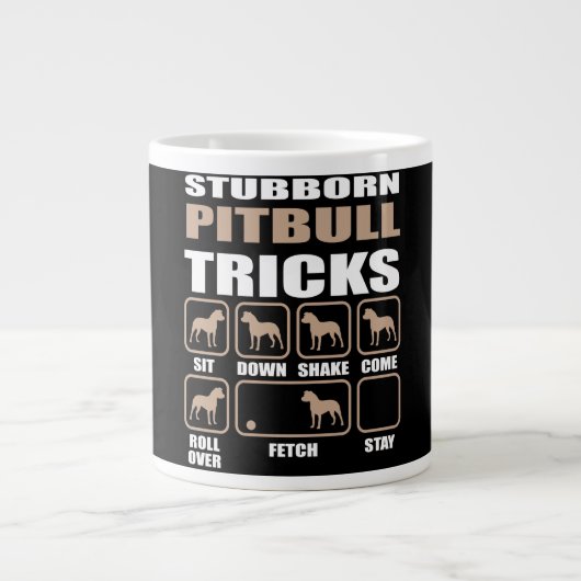 Stubborn-Design Jumbo-Tasse (Vorderseite)