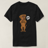 Stubborn Dog Bordeaux T-Shirt (Design vorne)