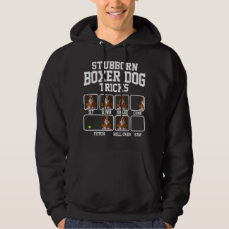 Stubborn Dog Tricks Boxer Dog Mama Tricks Hoodie