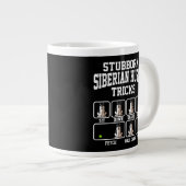 Stubborn Dog Tricks Sibirische Husky Hund Mama Tri Jumbo-Tasse (Vorderseite Rechts)