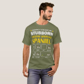 Stubborn English Springer Spaniel Dog Tricks T-Shirt (Vorne ganz)