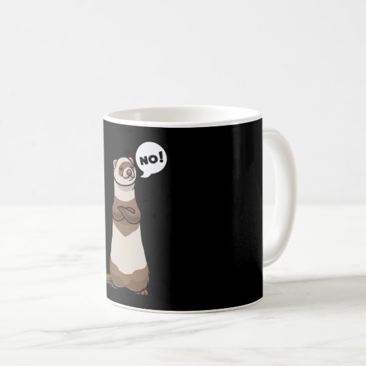 Stubborn Ferret Kaffeetasse (VorderseiteRechts)