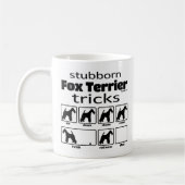 Stubborn Fox Terrier Tricks Kaffeetasse (Links)