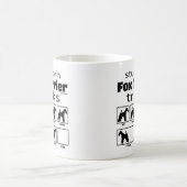 Stubborn Fox Terrier Tricks Kaffeetasse (Mittel)