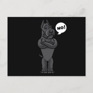Stubborn Giant Schnauzer Postkarte