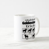 Stubborn Goldendoodle Tricks Kaffeetasse (VorderseiteRechts)