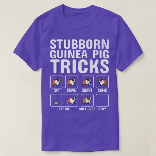 Stubborn Guinea Pig Tricks Pet Premium T-Shirt (Design vorne)