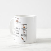 Stubborn Ibizan Hound Tricks Podenco Hundezucht Kaffeetasse (Vorderseite Links)