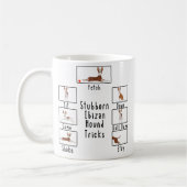 Stubborn Ibizan Hound Tricks Podenco Hundezucht Kaffeetasse (Links)