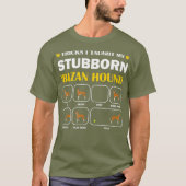 Stubborn Ibizan Hound Tricks Training Geschenk T-Shirt (Vorderseite)