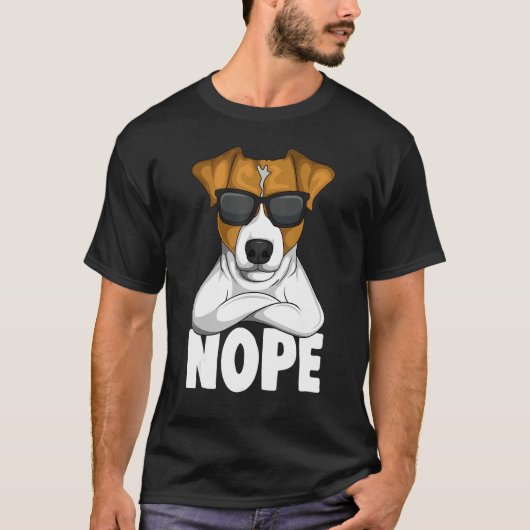Stubborn Jack Russell Terrier Dog 1 T-Shirt (Vorderseite)