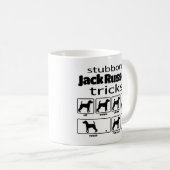 Stubborn Jack Russell Terrier Tricks Kaffeetasse (VorderseiteRechts)