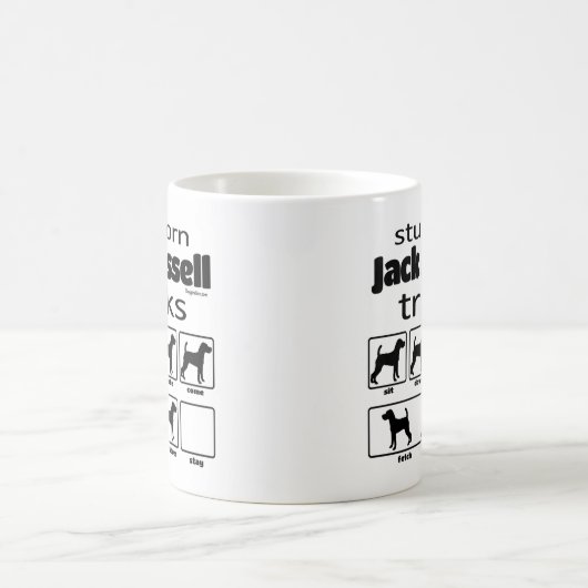 Stubborn Jack Russell Terrier Tricks Kaffeetasse (Mittel)