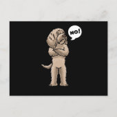 Stubborn Labradoodle Dog Postkarte (Vorderseite)