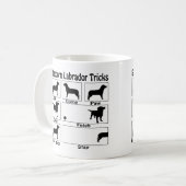 Stubborn Labrador Retriever Dog Tricks Kaffeetasse (Vorderseite Links)