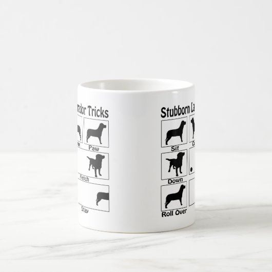 Stubborn Labrador Retriever Dog Tricks Kaffeetasse (Mittel)