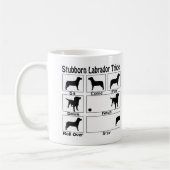 Stubborn Labrador Retriever Dog Tricks Kaffeetasse (Links)