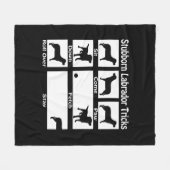 Stubborn Labrador Retriever Dog Tricks Spaß Fleecedecke (Vorderseite (Horizontal))