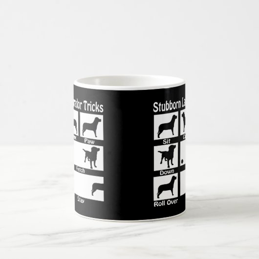 Stubborn Labrador Retriever Dog Tricks V2 Kaffeetasse (Mittel)