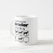 Stubborn Labrador Tricks Kaffeetasse (Vorderseite Links)