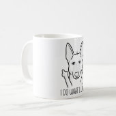 Stubborn Malinois Dog Belgian Shepherd Dog Kaffeetasse (Vorderseite Links)