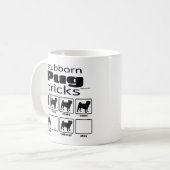 Stubborn Mops Tricks Kaffeetasse (Vorderseite Links)