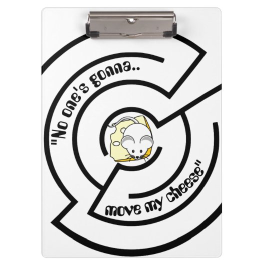 Stubborn Mouse Cheze Maze Klemmbrett (Vorderseite)