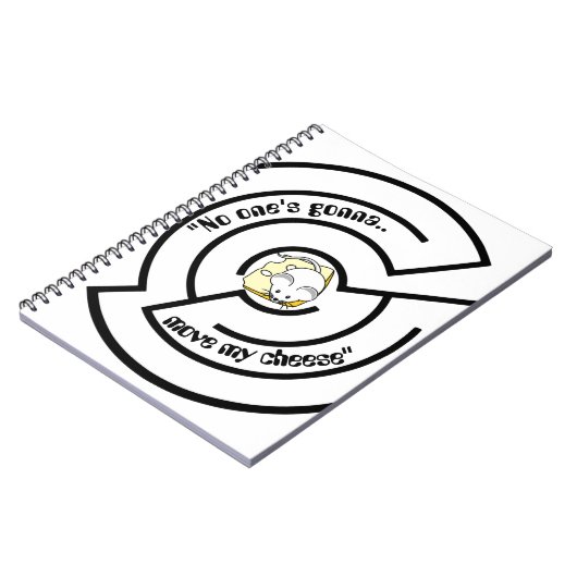 Stubborn Mouse Cheze Maze Notizblock (Linke Seite)