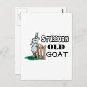 Stubborn Old Goat Postkarte (Vorne/Hinten)